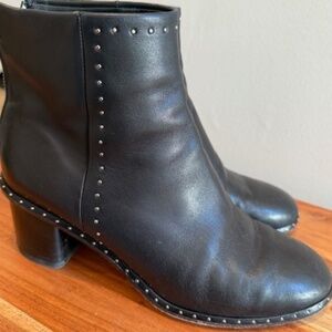Rag & Bone Leather Boots with Back Zip-Euro size 38 1/2